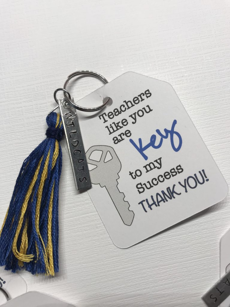 Teacher Appreciation Gift Idea - keychain tag