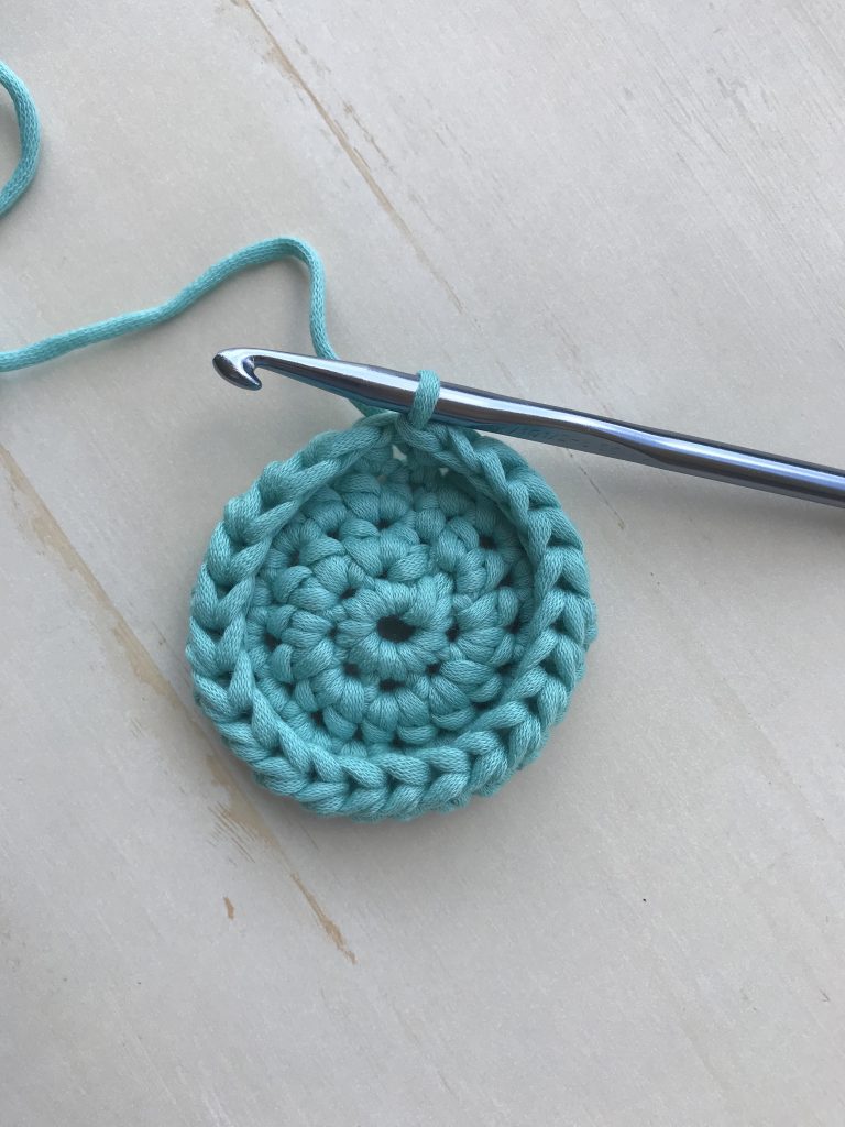 Crochet Bottle Cozy: the beginning of sides
