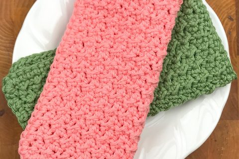 Crochet Crunch Stitch Dishcloth