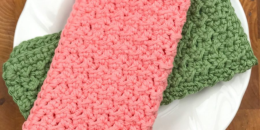 Crochet Crunch Stitch Dishcloth